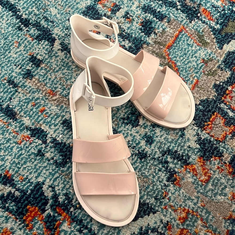 MELISSA Ankle-Strap Sandal Ivory Women’s Sz 6